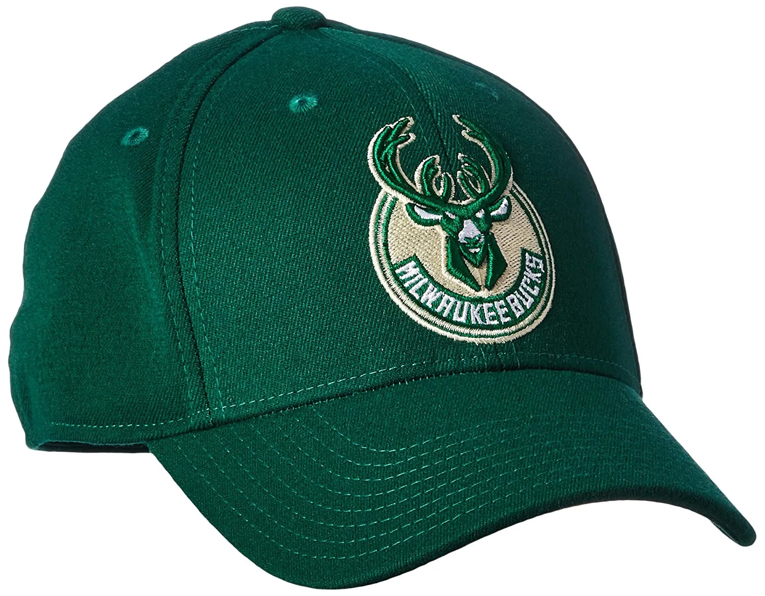 Adidas NBA Men's Milwaukee Bucks Structured Flex Cap