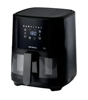 Ariete Air Fryer Timer 60MIn, 6Lit, 1300Watts, Black
