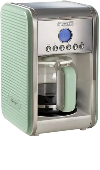 Ariete American Coffee Maker, 1.25Lit, 2000Watts, 4 To 12 Cups, Green