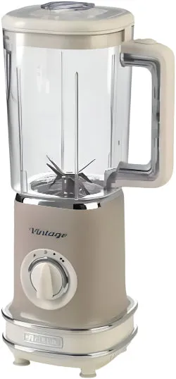 Ariete Blender 2Speeds & Pulse Button Plastic Jar, 1.5Lit, 500Watts, Beige