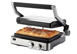 Ariete Grill Non-Stick Removable Grill Plates, 2000Watts, Stainless Steel
