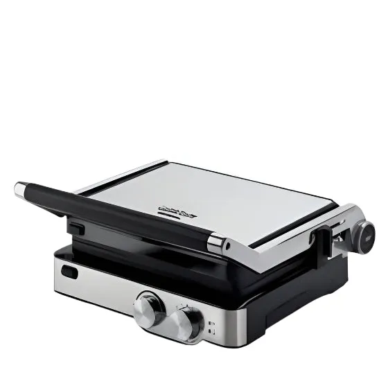 Ariete Grill Non-Stick Removable Grill Plates, 2000Watts, Stainless Steel
