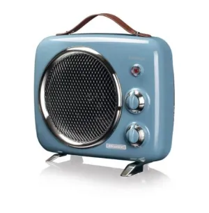 Ariete Vintage Fan Heater Retro, 1000 Watts, Blue