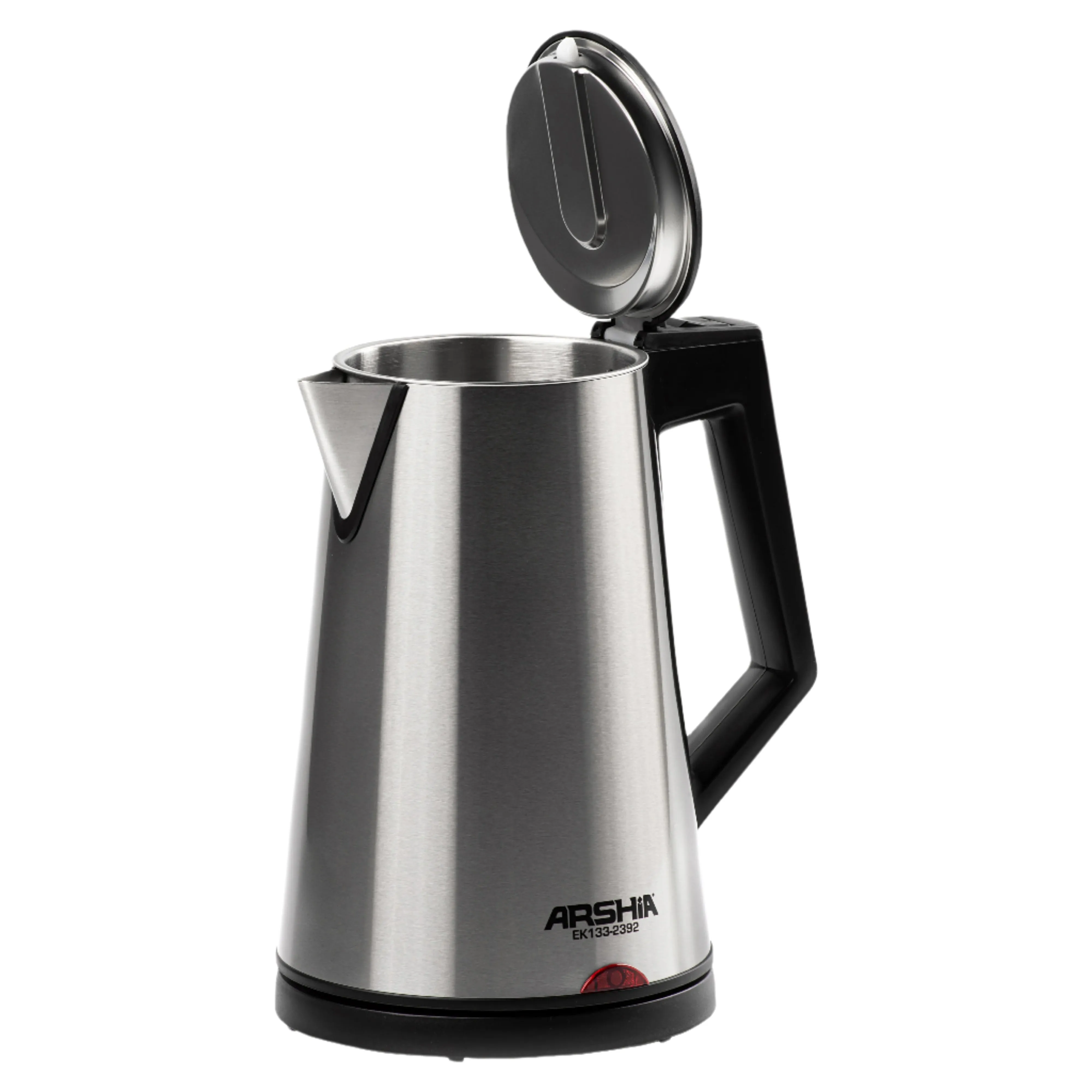 Arshia Cordless Electric Kettle, 1.5Lit, 2150Watts, Silver