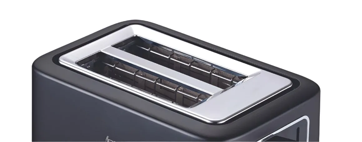 Arshia flugel Bread Toaster, 2 Slice, Black