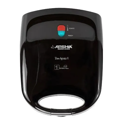 Arshia Sandwich Maker Grill, 1200Watts, Black