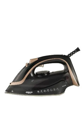 Arshia Steam Iron Soleplate Auto Shut Off Anti Drip, 2830Watts, Black & Gold