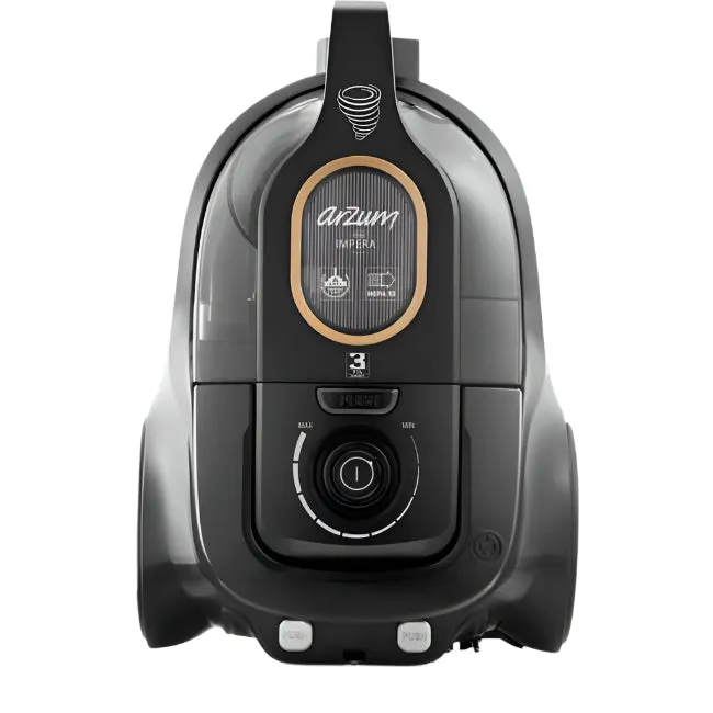Arzum Bagless Cyclonic Vacuum cleaner, Inverter 750 Watts, 3 Functions, Black