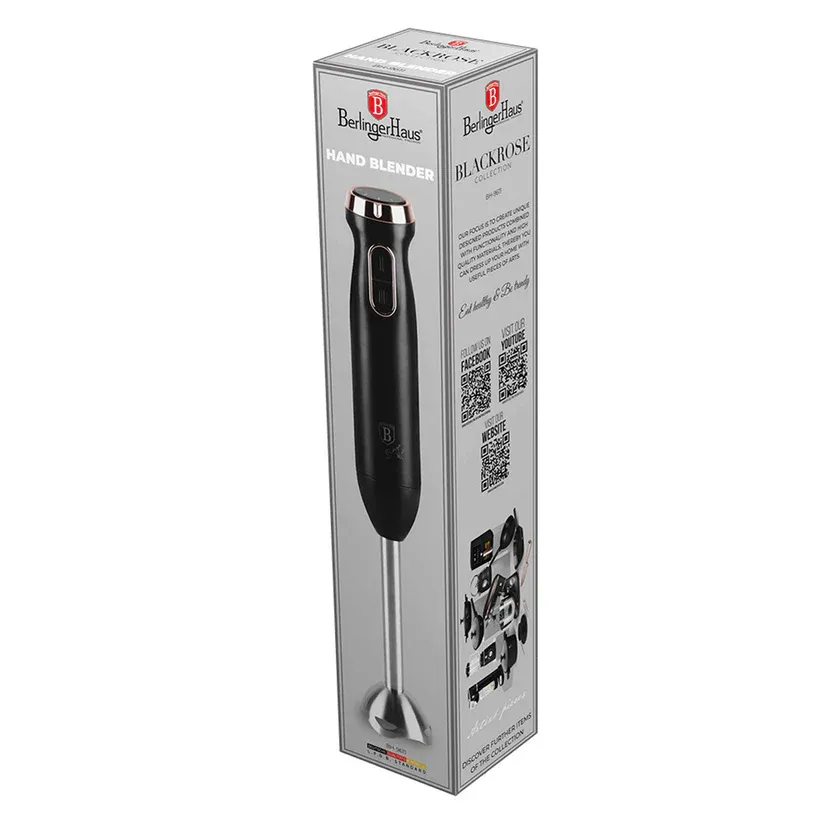 Belinger Haus Hand Blender, Rose / Black