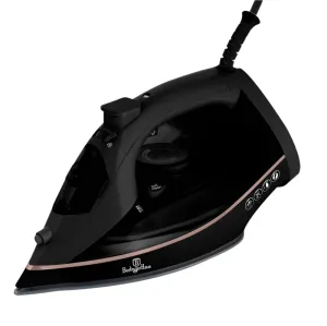 Berlinger Haus Steam Iron Ceramic Soleplate, 0.3Lit, 2200Watts, Black