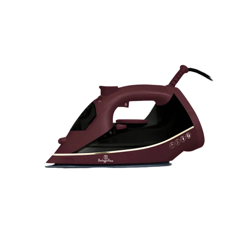 Berlinger Haus Steam Iron Ceramic Soleplate, 0.3Lit, 2200Watts, Leonardo