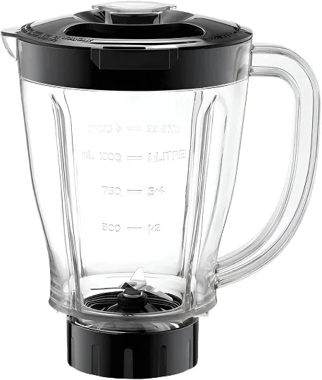 Black & Decker Blender with 2 Grinders, 400Watts, Black