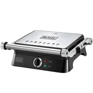 Black & Decker Grill, 1400Watts, Stainless Steel