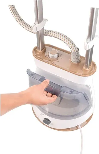 Black   Decker B D_2400W Twin Pole Garment Steamer White