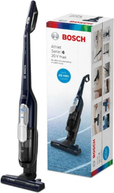 Bosch Rechargeable Upright Vacuum Cleaner, 3Function, Dark Navy