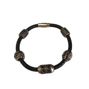 Bracelet Other In Black & Silver