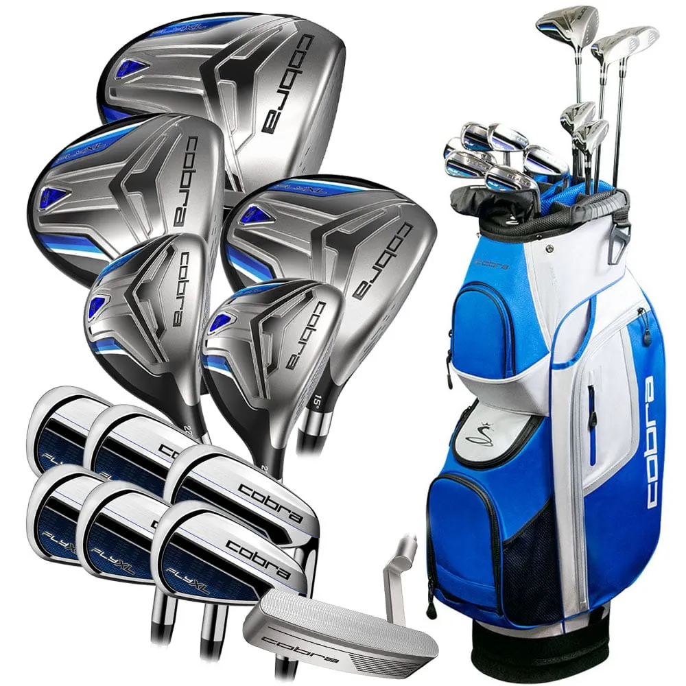 Cobra Fly XL 13-Piece Cart Bag Package Set - Steel - Stiff