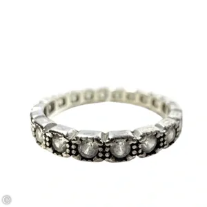 CZ & Sterling Silver Eternity Band Ring By Unbranded, Size: 7