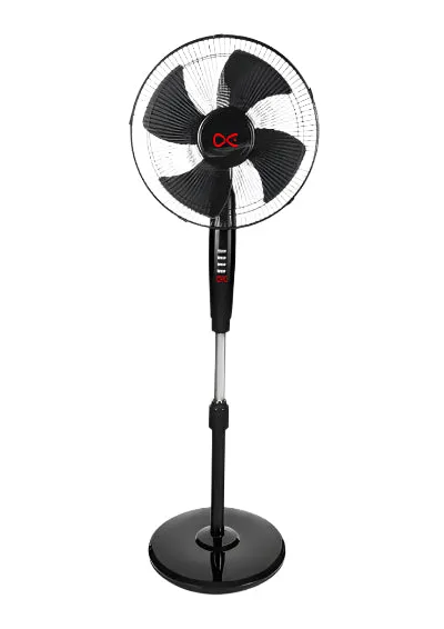 Daewoo Stand Fan, 18Inch, 5Blades, 80 Watts, Black