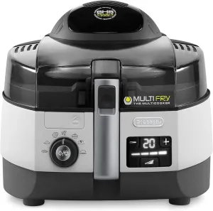 Delonghi Multy Fryer 1.7 Lit 4 Power Level Power Upper Heating Element, 2400 Watts, Silver