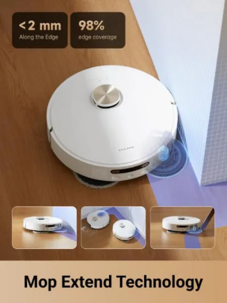 Dreame L10s Pro Gen 2 Robot Vacuum, 7000PA, Mopping5200MAh Battery, White