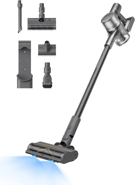 Dreame Upright Vacuum, 190Watts, 90Min run timer, Grey