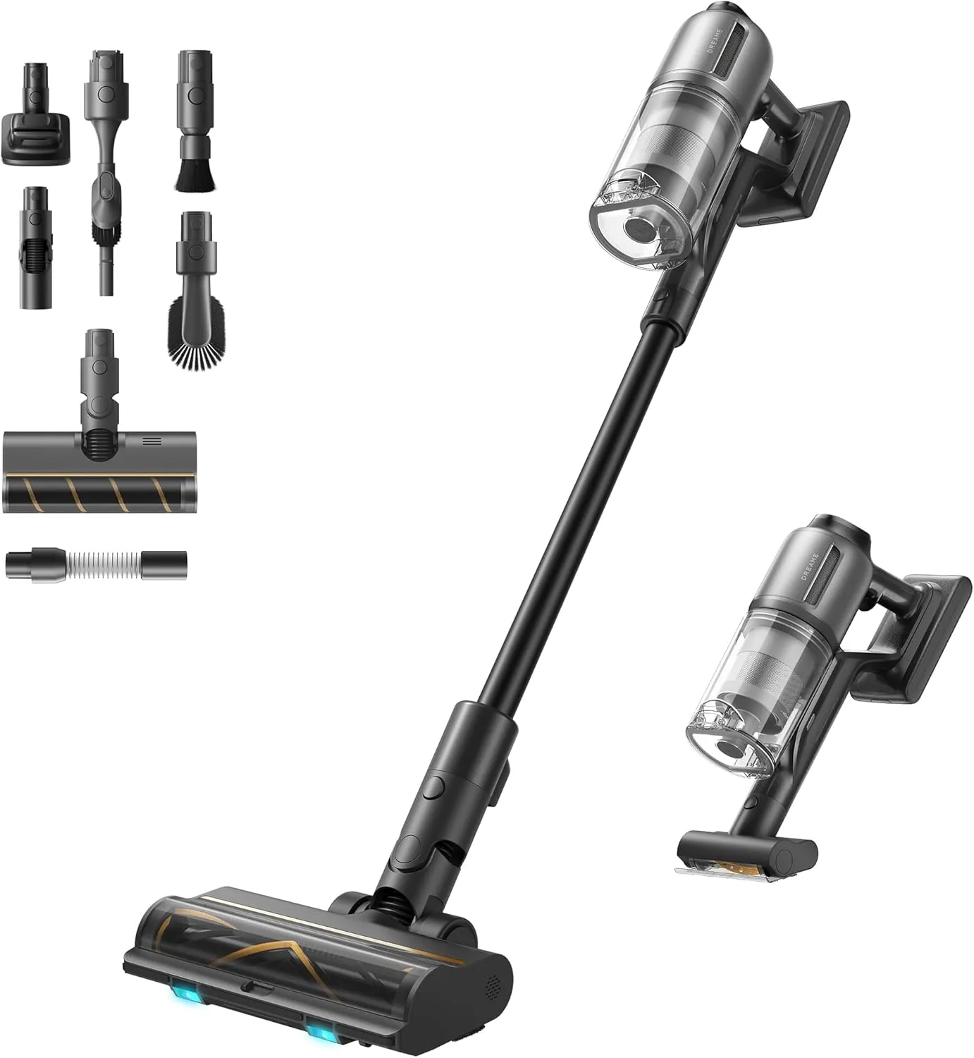 Dreame Upright Vacuum Cleaner, 310Watts, 90MIn runtime Stick, Black