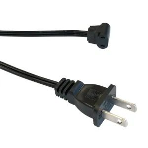 Fan Power Cord - T-StyleFan Terminal Receptacle to AC Plug, 48" (CFC-T48P)