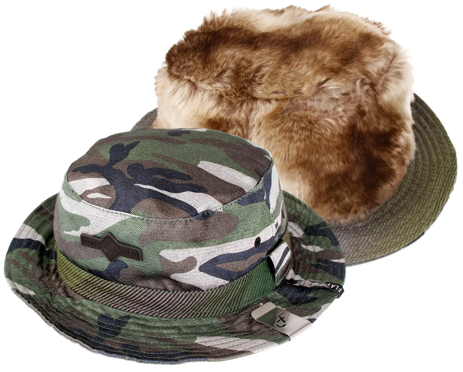 Flat Fitty Just Bucket Reversible Bucket Hat Cap - Many Colors