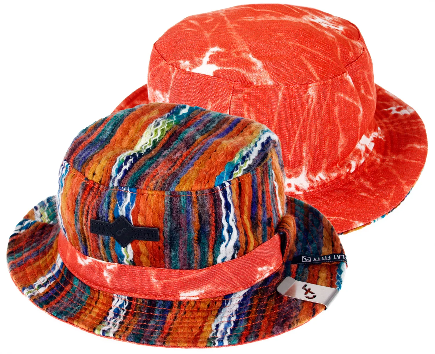 Flat Fitty Just Bucket Reversible Bucket Hat Cap - Many Colors