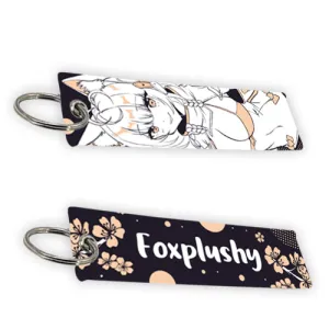 Foxplushy Silent Fox Jet Tag Keychain