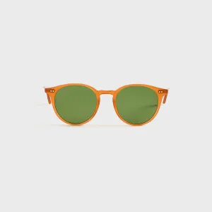 Garrett Leight Clune Sunglasses - Summer Sun / Semi Flat Pure Green
