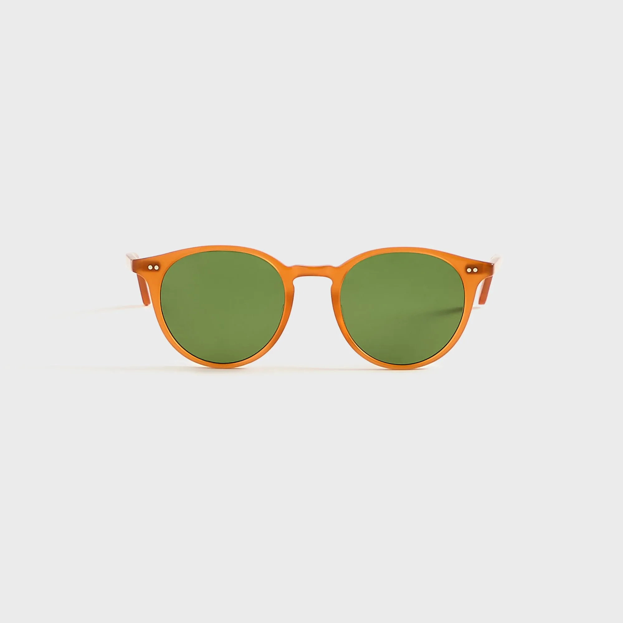 Garrett Leight Clune Sunglasses - Summer Sun / Semi Flat Pure Green