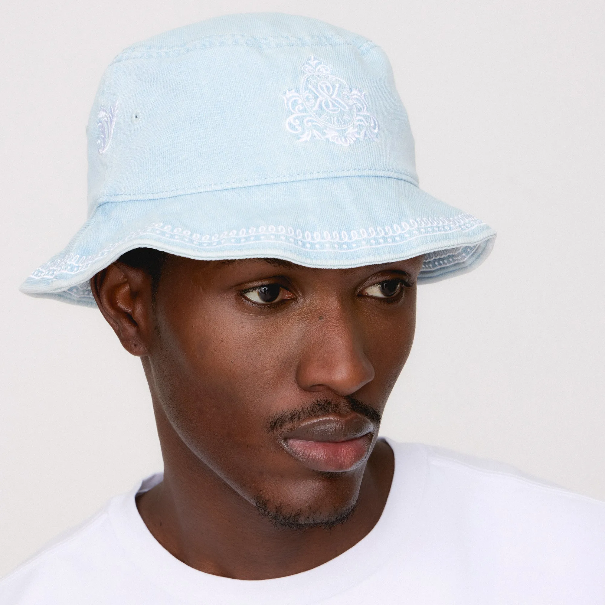 Kith Denim Twill Dawson Bucket Hat - Light Indigo