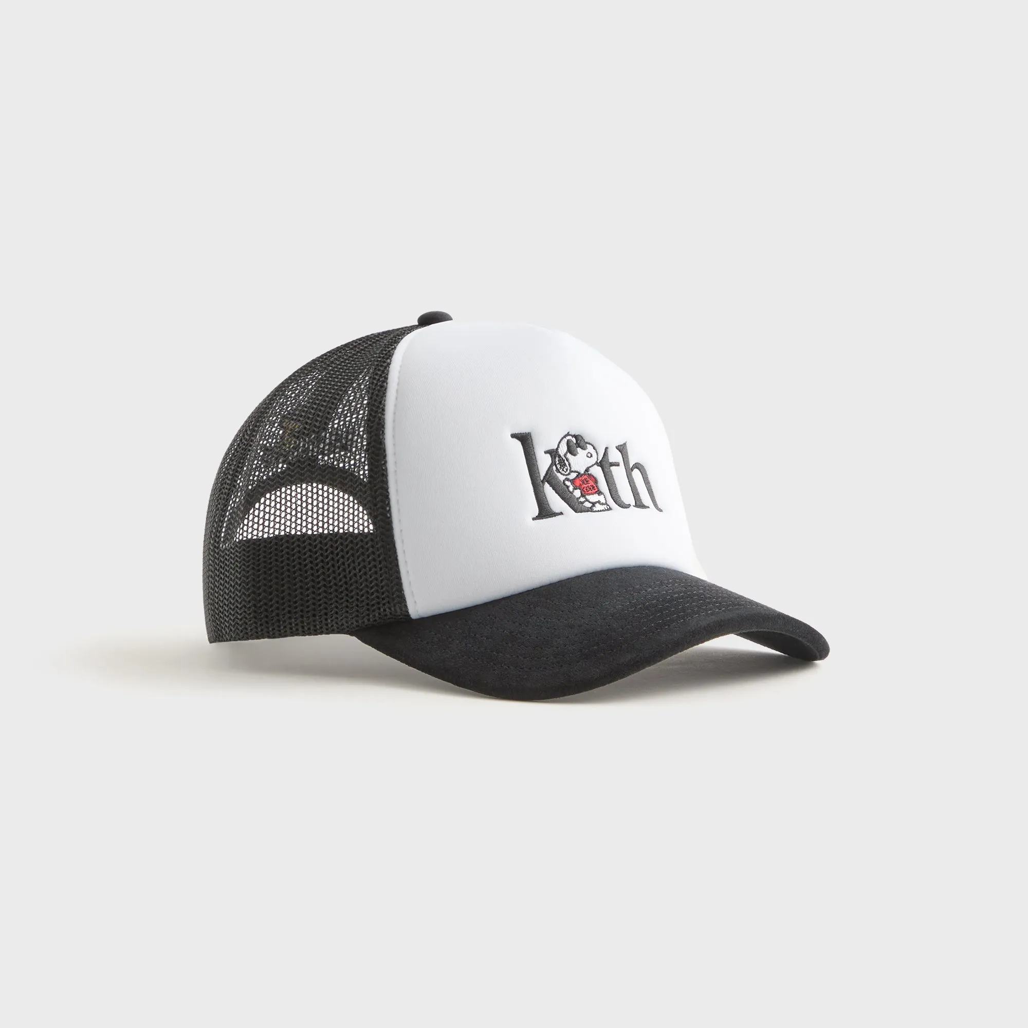 Kith for Peanuts 75 Nolan Poly Foam Trucker With Suede Brim - Black