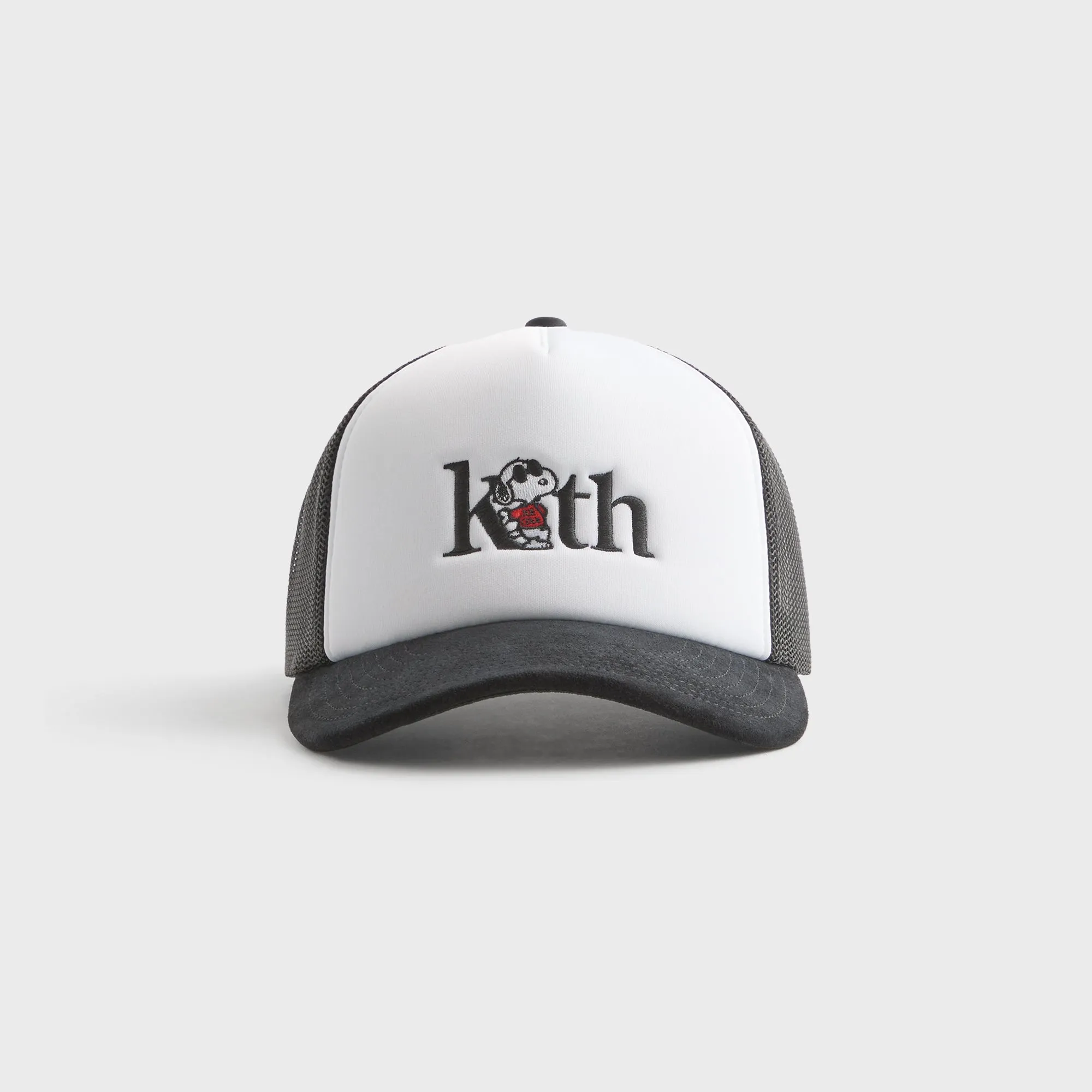 Kith for Peanuts 75 Nolan Poly Foam Trucker With Suede Brim - Black