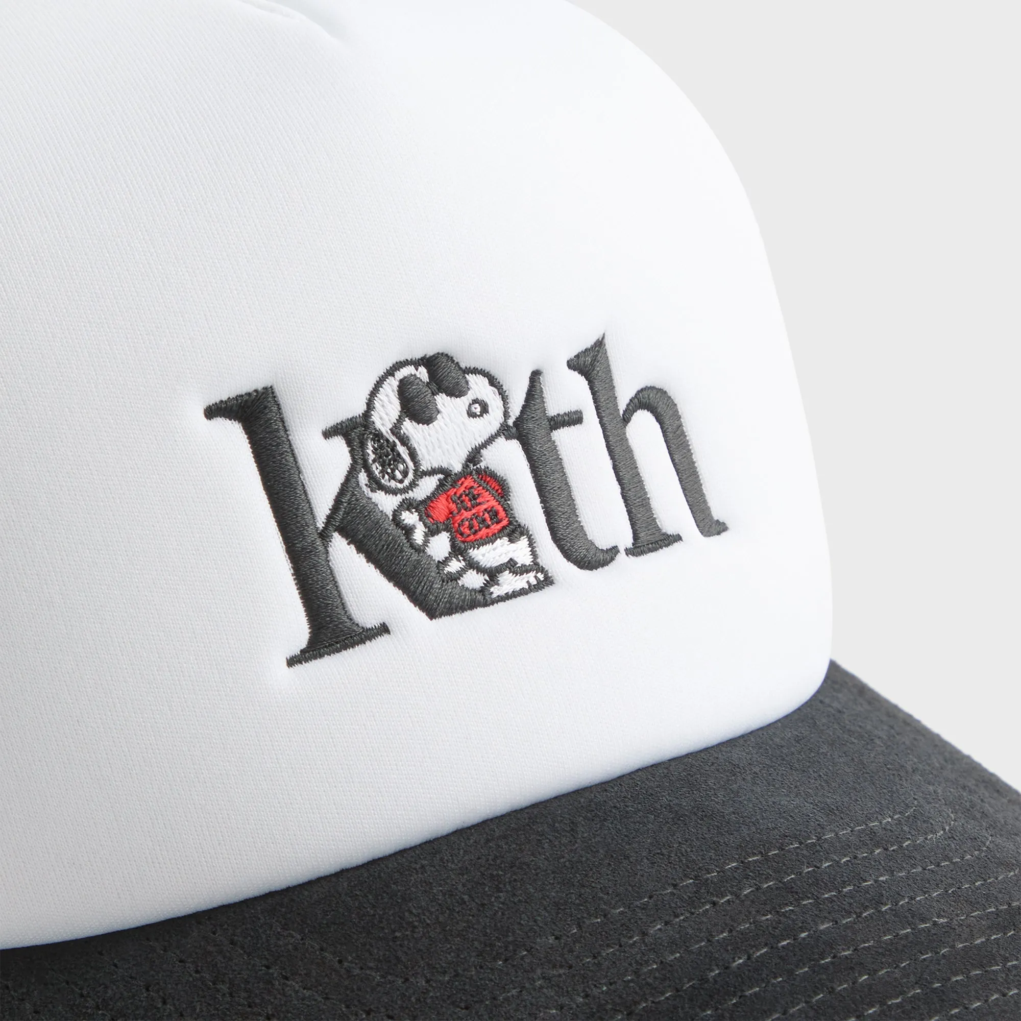Kith for Peanuts 75 Nolan Poly Foam Trucker With Suede Brim - Black
