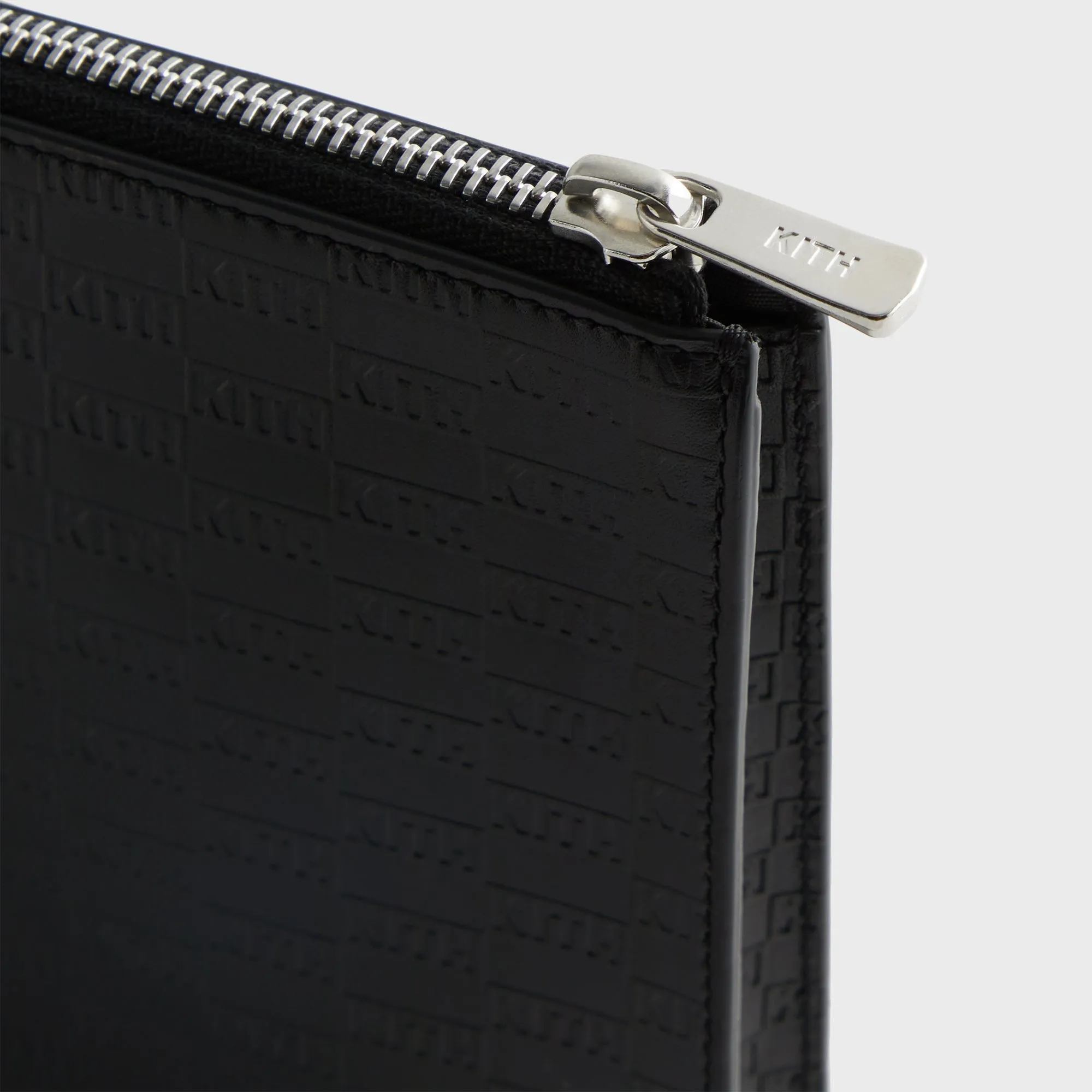 Kith Monogram Zipper Pouch - Black