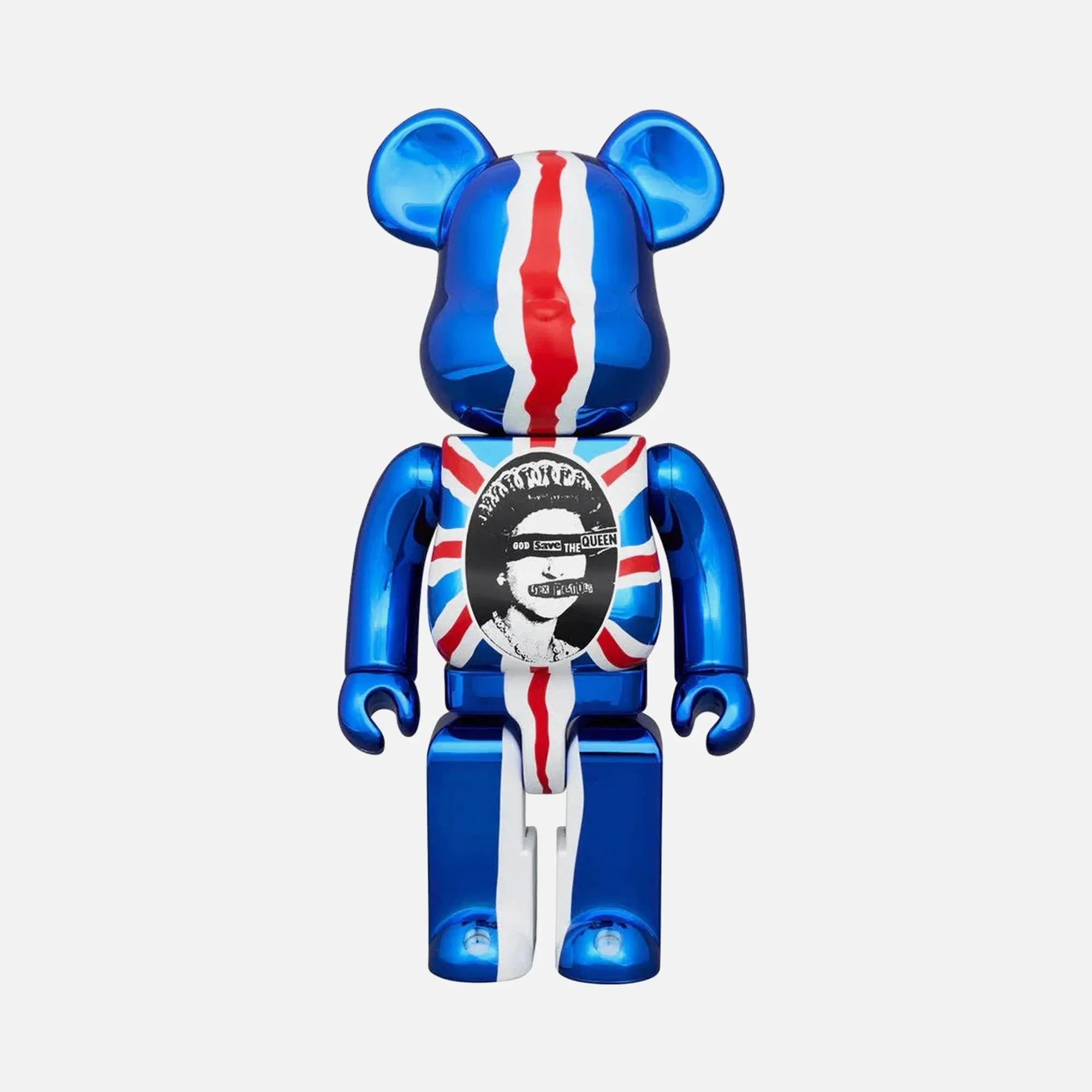Medicom Toy BE@RBRICK Sex Pistols "God Save The Queen" Chrome Ver. 1000%