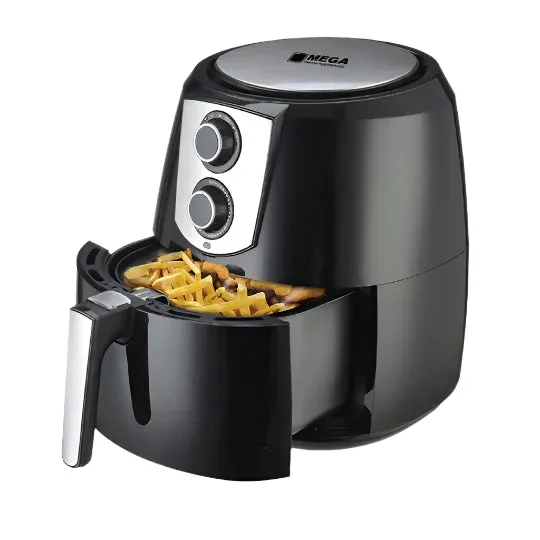 Mega Air Fryer, 5.2Lit, 1500Watts, Black