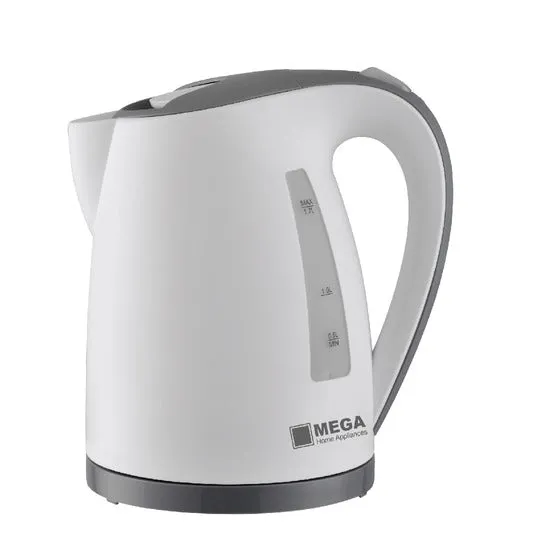 Mega Kettle Plastic, 1.7Lit, 2200Watts, White