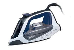 Mega Steam Iron, 2200Watts, Grey with Blue