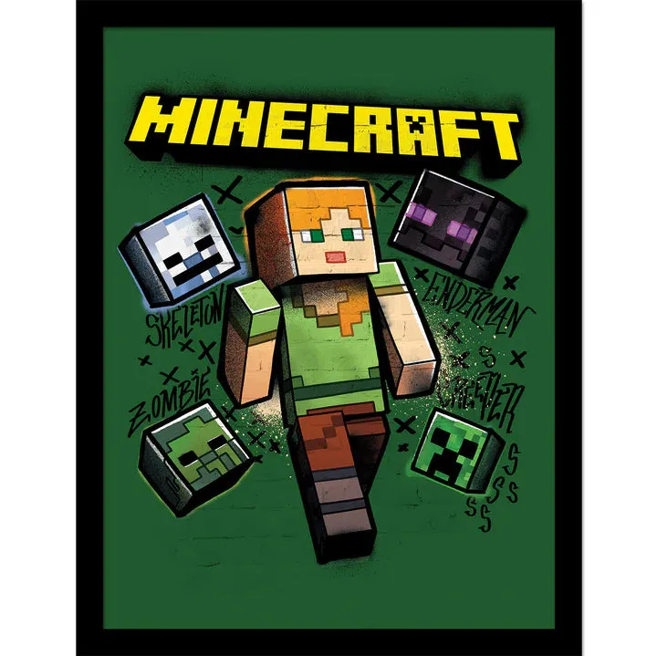 Minecraft (Alex) Collector Print (Framed)
