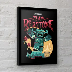 Minecraft (Team Redstone) Collector Print (Framed)