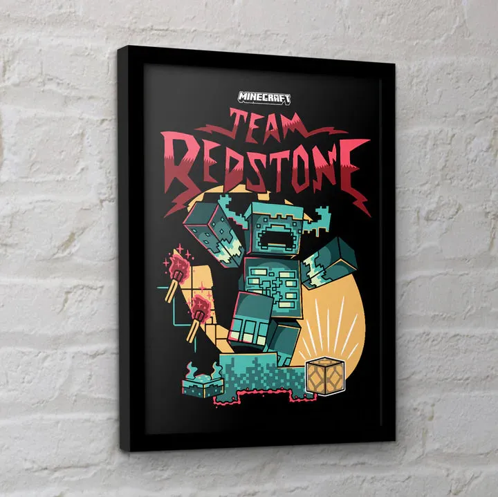 Minecraft (Team Redstone) Collector Print (Framed)