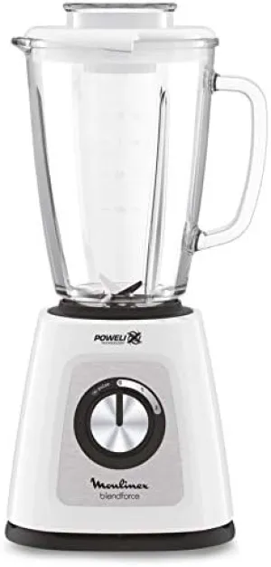 Moulinex Blend force Glass Blender, 1.75Lit, 700Watts, White