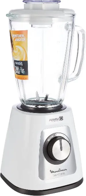Moulinex Blend force Glass Blender, 1.75Lit, 800Watts, White