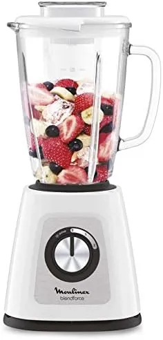 Moulinex Blend force Glass Blender, 1.75Lit, 800Watts, White