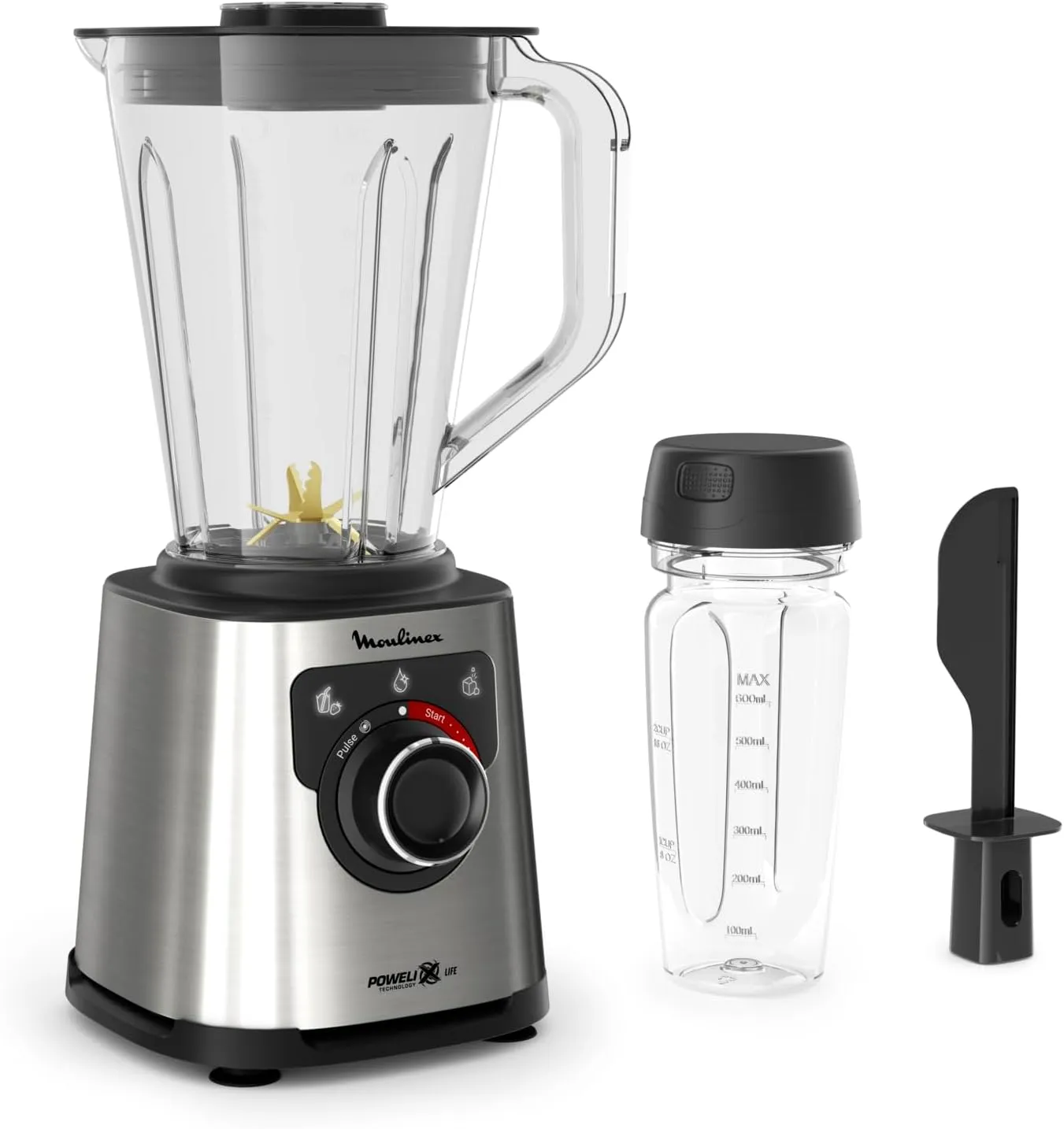 Moulinex Perfect mix Blender, 2Lit, 1200Watts, Silver