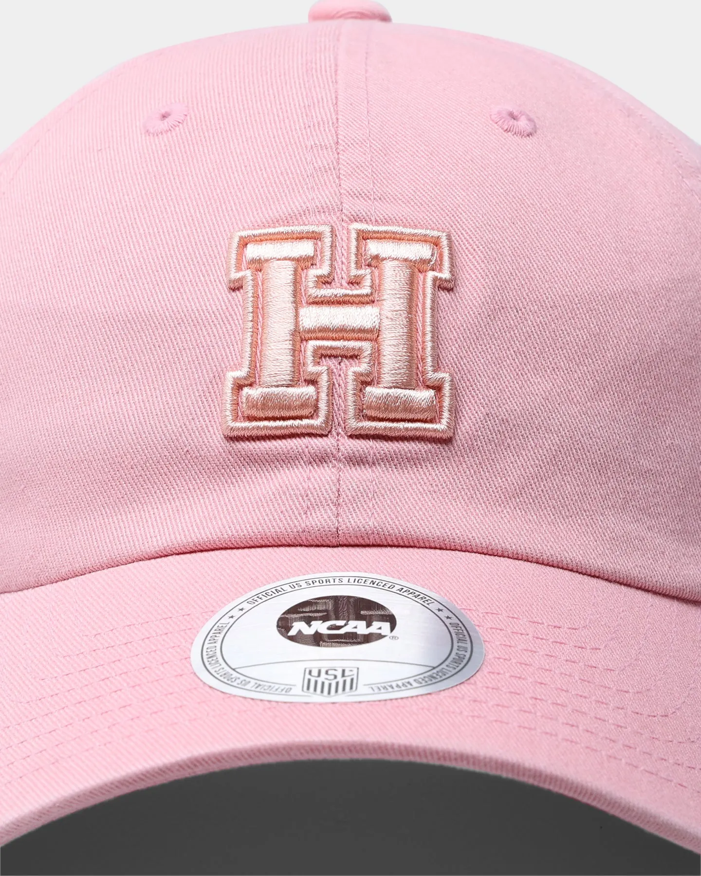 National Collegiate Athletic ASSC Harvard Tonal Crest Washed Dad Hat Pink